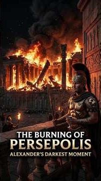 The Night Alexander Burned Persepolis #didyouknow #history #historicalmyths