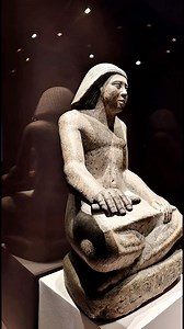 “This statue depicts Ra-Hotep, seated and ever-alert, recording the words of authority—an enduring symbol of the scribe’s vital role in Ancient Egypt 📜🏺✨Scribes shaped administration, economy, taxes, harvests, and the organization of the centralized state.”Housed at Hurghada Museum | متحف الغردقة#AncientEgypt #RaHotep #Scribe #CulturalHeritage #Archaeology #EgyptianHistory #Hieroglyphs #HurghadaMuseum #TravelEgypt #MuseumLovers #HistoryPreserved #AncientArt | Uncovering History And Civilizatio