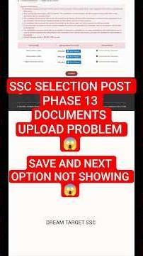 phase 13 documents upload problem || phase 13 documents upload save next option not showing Solution