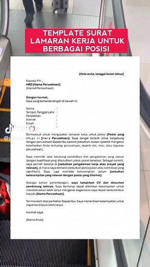 Contoh Surat Lamaran Kerja dan CV untuk Melamar Pekerjaan