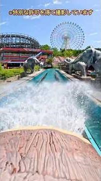 真夏のひらかたパークで1番人気の急流すべり！ 絶叫の滝『バッシュ』 / ひらかたパーク