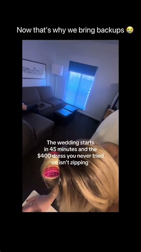 POV: Your $400 Wedding Dress Won’t Zip 45 Minutes Before 💀#relatable #shorts #viralshort