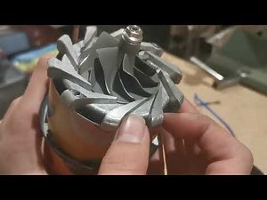 Jet engine test and disassembly