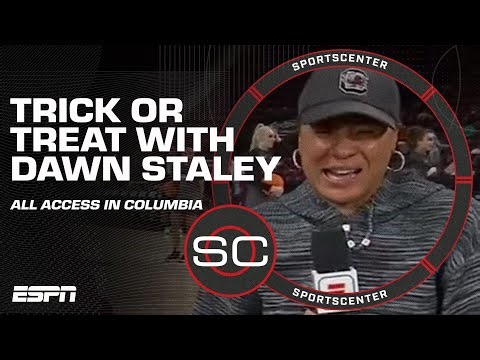 TRICK OR TREATING with Dawn Staley 🎃 ALL-ACCESS in Columbia | SportsCenter