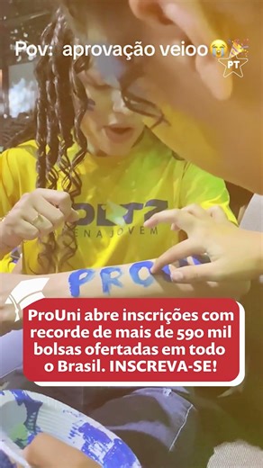 PROUNI ABRE INSCRIÇÕES COM RECORDE DE VAGAS