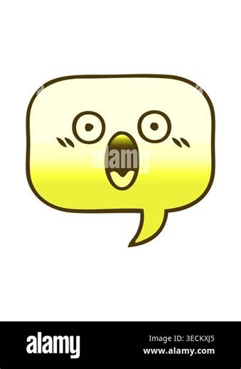 changing color animation of gradient shaded cartoon of a speech bubble in bright glow color Stock Video Footage - Alamy