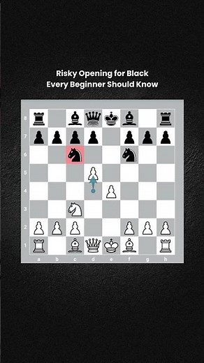 Danger openings for black. Every beginner should know #chess