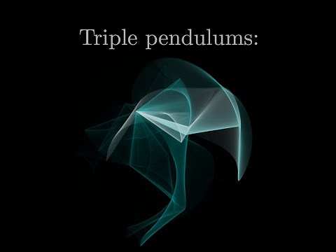Triple pendulum chaos