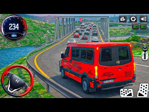 Real VAN Driving 2026: Vietnam van passing city bridge and passengers drive - android gameplay