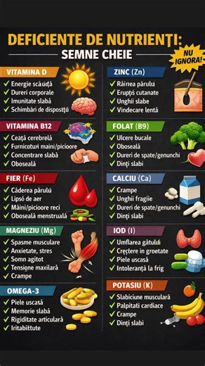 Deficiențe de Nutrienți: Semne Cheie