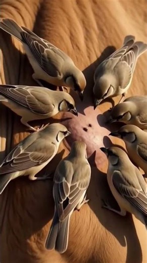 كيف عالجَ الطائرُ مرضَ فمِ الجمل؟