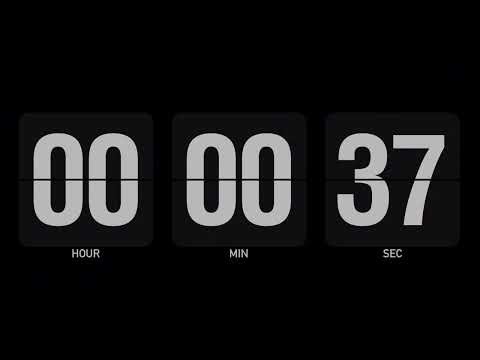 1 Minute Countdown Timer | Flip Clock Style | 4K No Sound