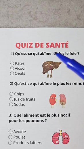 Quiz de santé : impossible d'avoir 6/6 — teste tes connaissances