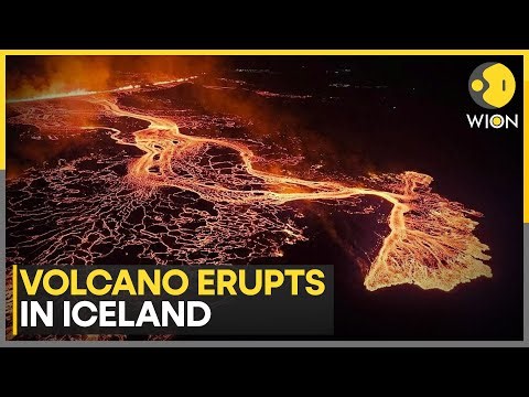 Volcano Eruption: Iceland Volcano Spurts Glowing Lava in 12th Eruption Since 2021 | WION News
