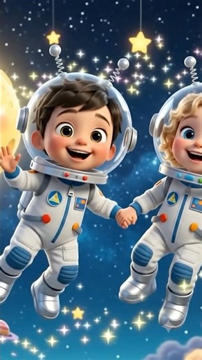 Going to the Moon 🌙# #cartoonforkids #englishpoem #kidscartoon #shorts