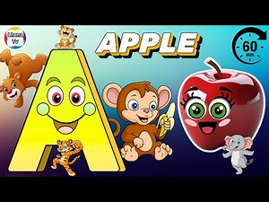 Learn ABC Alphabet from A-Z| Colorful ABC Video Song| Smart Kids Love Learning Alphabet Letters A-Z