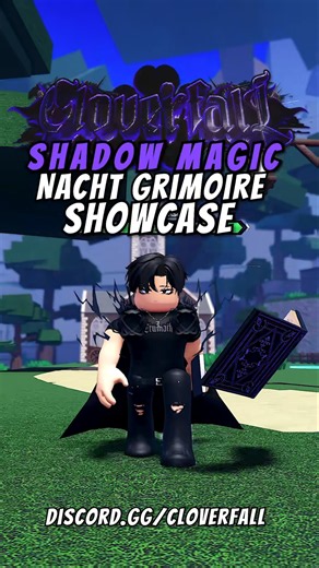 Shadow Magic Nacht Grimoire Showcase Cloverfall (discord.gg/cloverfall) #roblox #cloverfall