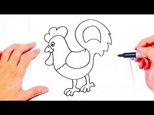 How to draw a Hen | Easy drawings for Kids