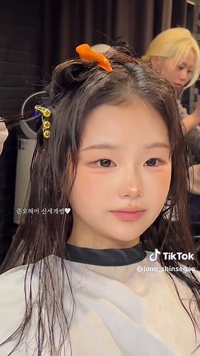 잔머리펌으로 귀여운 동안 이미지 완성하기