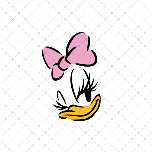 Cute Daisy Duck Portreit Coquette Bow SVG PNG Shirt Design Digital File - Etsy