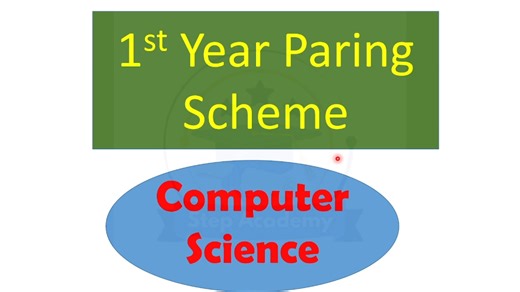 In this video, we explain the 1st Year Computer Science Smart Syllabus and the latest Pairing Scheme 2025 according to the Punjab Boards. This video is extremely helpful for ICS Part 1 students who want to prepare for exams in the best way. 📌 What you will learn in this video: ✔ 1st Year Computer Science Smart Syllabus ✔ Latest Pairing Scheme 2025 ✔ Chapter-wise Marks Distribution ✔ Objective Subjective Pattern ✔ Complete Paper Pattern Explained ✔ Best tips for exam preparation Complete 11th cl