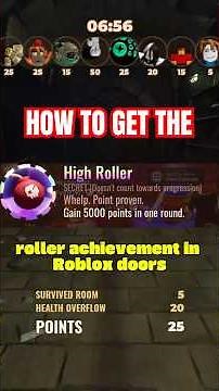How YOU can get the HIGH ROLLER achivement in ROBLOX DOORS #robloxsdoors #roblox #tips #new