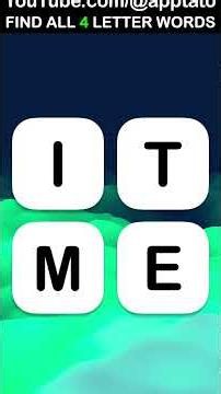 Scrambled Word Game Blitz #17 - Find all 4 Letter Words (3 Questions)