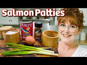 Salmon patties, stewed potatoes, granny green beans Southern Cooking