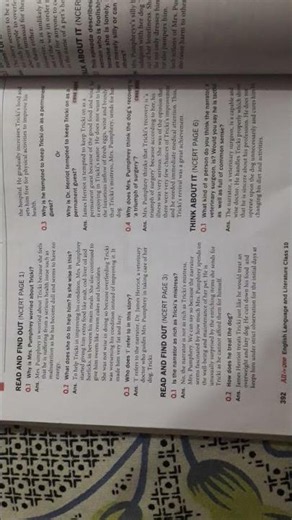 Chapter 1 Footprints without feet english question answer "A triumph of surgery" Class 10