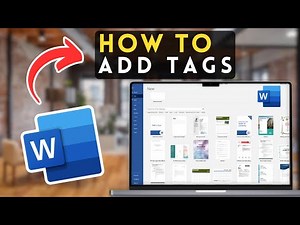 How to Add Tags in Microsoft Word | MS Word Tutorial (2025)