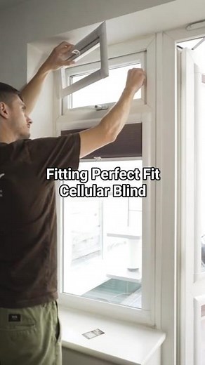 Easily Click Your Perfect Fit®️ Cellular Blind Into Place