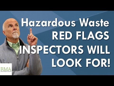 Top Hazardous Waste RED FLAGS that Inspectors Notice | Resource Management Associates