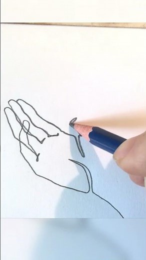 2 Continuous One Line Drawings of Hands Without Lifting Pen