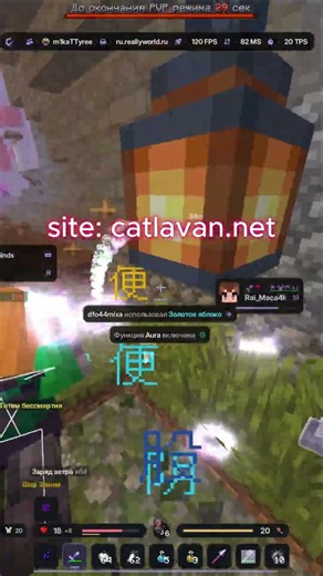 Catlavan Client лучший среди всех клиентов #reallyworld #minecraft #akrien #shorts