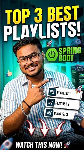 Spring Boot Top 3 Best Playlists 2026 🔥 | Complete Beginner to Advanced Roadmap