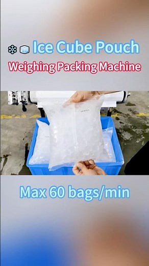 Automatic ice cube pouch packing machine | ice packaging machine