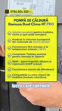 Noua generație de pompe de căldură 🔥 Domusa Dual Clima HT PRO