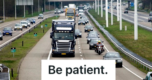 Female Driver Kept Honking And Tailgating Their Car On A Highway, So Dad Kept A Steady Speed And Forced Her To Slow Down