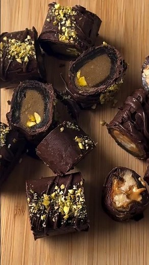 Chocolate Date Roll Cookies with Crunchy Nut Filling