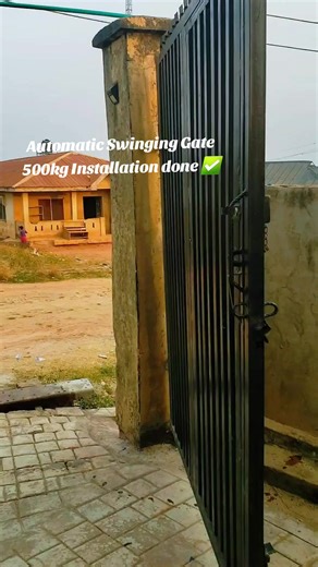 Solar-Powered Automatic Swinging Gate Opener Installation