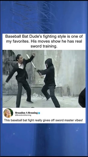 Baseball Bat Dude's Sword-Like Fighting Style