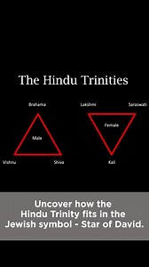 5.3K views · 49 reactions | The Jewish symbol - Star of David is composed of two overlaid equilateral triangles that form a six-pointed star. Watch how our Hindu Trinities relate to it! | Ashwin Sanghi | Facebook