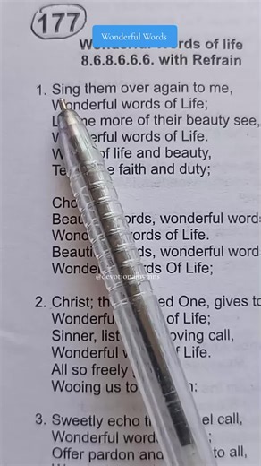 Daily Devotional: Wonderful Words of Hymn