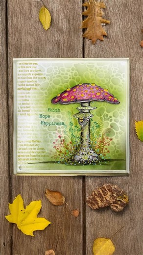 Lavinia Stamps on Instagram: "Using masking sheets with the forest cap toadstool so you can decorate around your stamp and still enhance all the details ✨ In this tutorial Tracey demonstrates how you can build a scene around a stamped image without ruining any of the design, and be able to go back and make all those little details show and stand out 💚 The full tutorial and products used is available on our website which you can find by following this link - To learn more about the techniques an