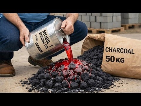 Mix Engine oil with Charcoal and make dollars! Millions of people don't know this secret 😱