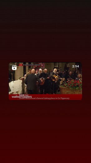 The Pogues on Instagram: "The Pogues play The Parting Glass as Shane MacGowan’s funeral draws to a close. ‘Goodnight and joy be with you all’ RIP Shane"