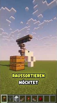 Das beste Automatische-Lager in Minecraft!!! #minecrafttutorial #redstone #lager #einfach #shorts