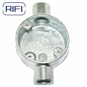 [Hot Item] Malleable BS31/4568 Three Way Circular Junction Box 20mm 25mm 32mm Electrical Round Box