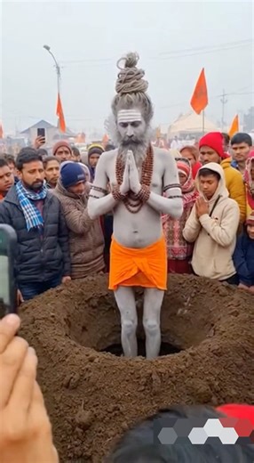 sadhu baba li samadi🔱😱#shortvideo