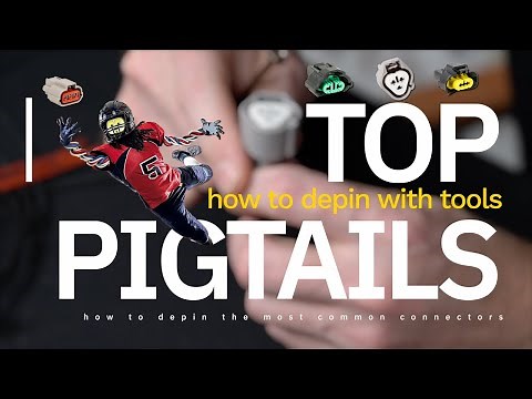 Depinning automotive electrical connectors: How to remove the pin from the most common pigtails